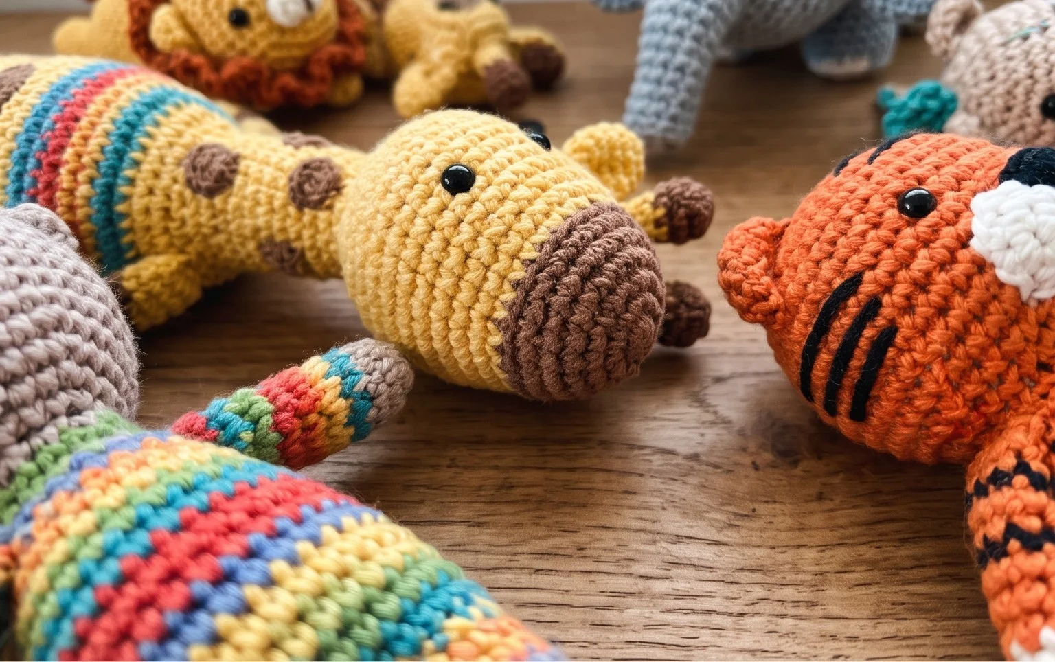 x10 Adorable FREE Amigurumi Jungle Animals Crochet Pattern