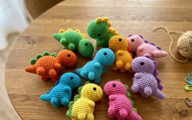 Pocket Baby Dinosaur häkeln: Kostenlose Anleitung