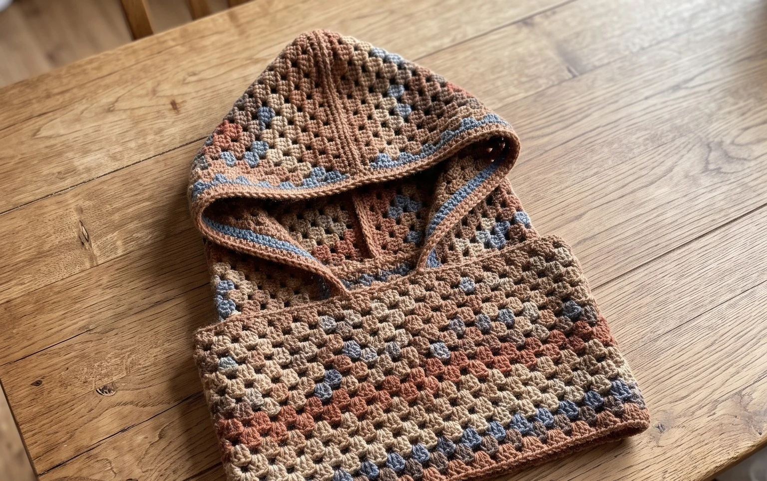 Granny Harlequin Kapuzencowl: Kostenlose Anleitung