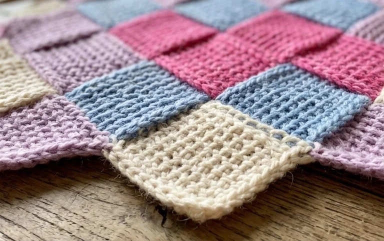 Tunisian Entrelac Crochet Stitch Pattern