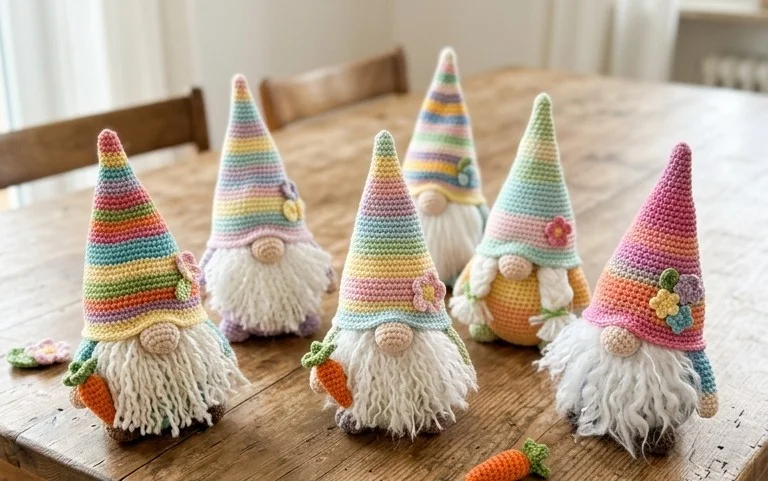10+ DIY Oster- und Gartenzwerg Häkelanleitungen kostenlos
