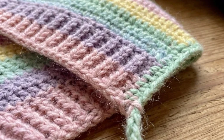 Free Crochet Baby Bonnet Pattern, Sizes 0-3 Months, 3-6 Months, 6-12 Months, 1-2 Years & 3-5 Years - The Moule Hole