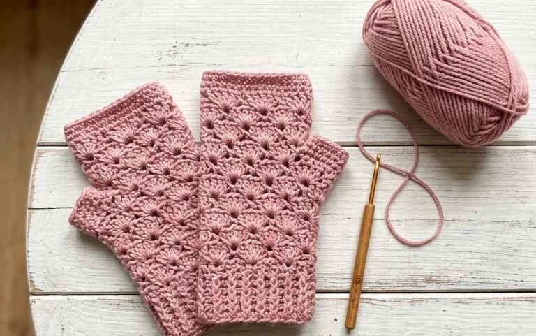 Fingerlose Handschuhe häkeln: Kostenlose Winteranleitung