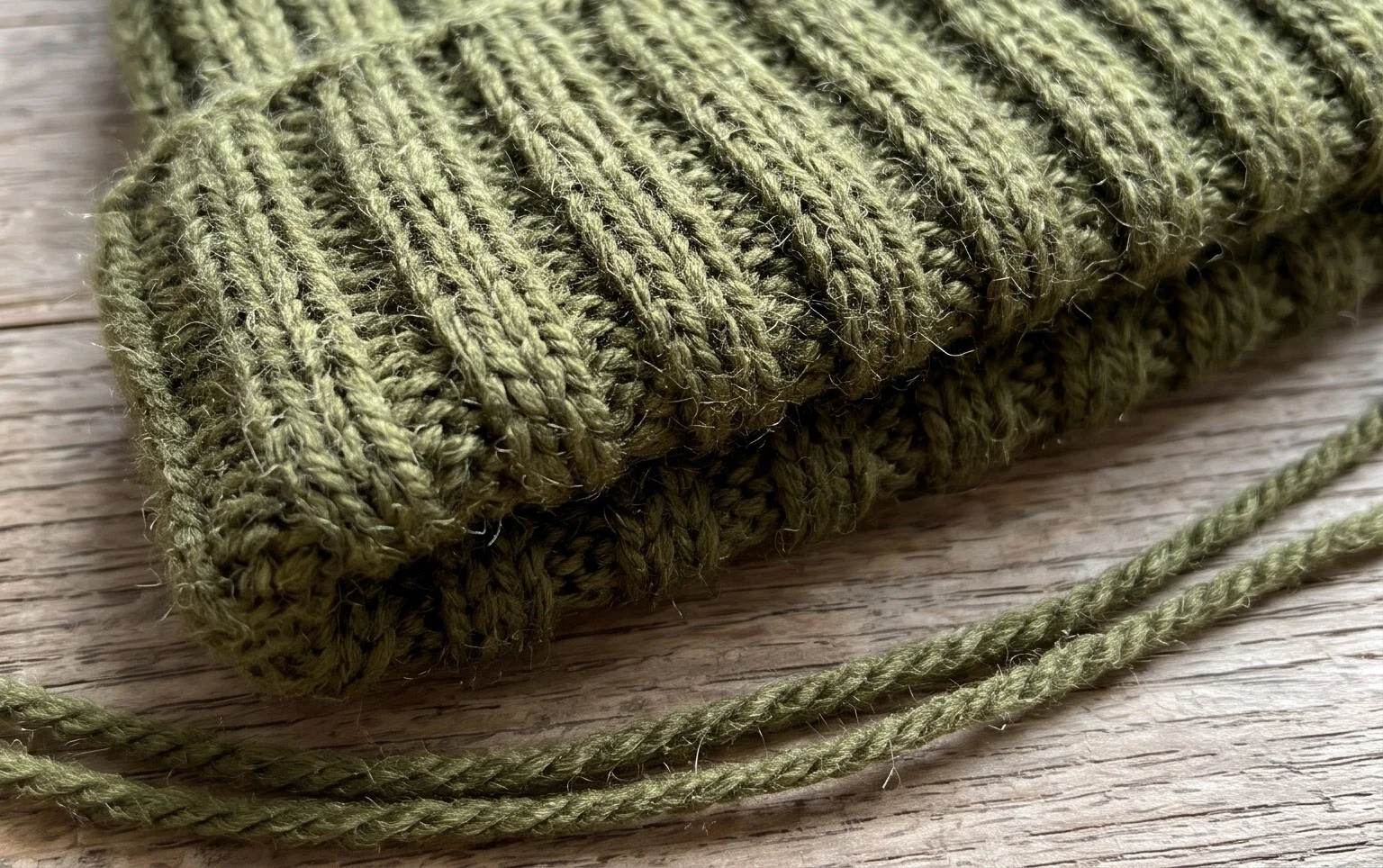 Ribbed Beanie Knitting Pattern (Unisex Mariner's Hat)