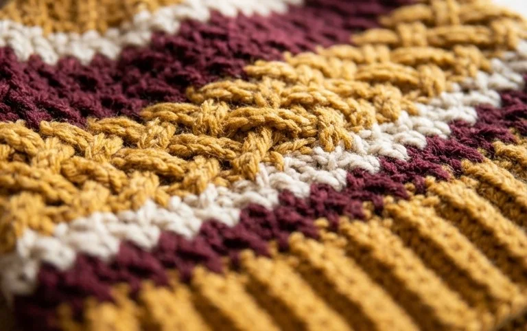 Crochet Celtic Stripes Beanie Free Pattern